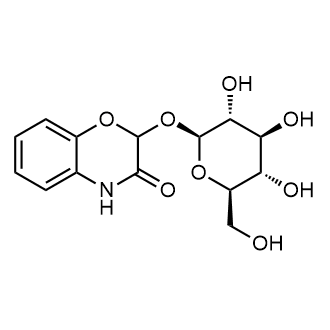 2-(((2S,3R,4S,5S,6R)-3,4,5-trihydroxy-6-(hydroxymethyl)tetrahydro-2H-pyran-2-yl)oxy)-2H-benzo[b][1,4]oxazin-3(4H)-one Chemical Structure