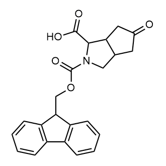 2-(((9H-Fluoren-9-yl)methoxy)carbonyl)-5-oxooctahydrocyclopenta[c]pyrrole-1-carboxylic acid Chemical Structure