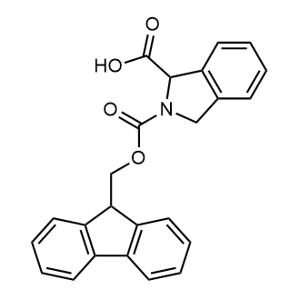 2-(((9H-Fluoren-9-yl)methoxy)carbonyl)isoindoline-1-carboxylic acid Chemical Structure