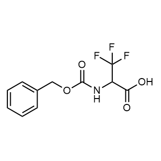 2-(((Benzyloxy)carbonyl)amino)-3,3,3-trifluoropropanoic acid Chemical Structure