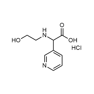 2-((2-Hydroxyethyl)amino)-2-(pyridin-3-yl)acetic acid hydrochloride Chemische Struktur