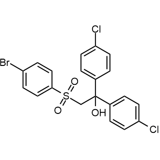 2-((4-Bromophenyl)sulfonyl)-1,1-bis(4-chlorophenyl)ethanol Chemical Structure