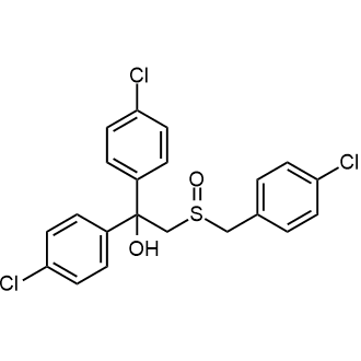 2-((4-Chlorobenzyl)sulfinyl)-1,1-bis(4-chlorophenyl)ethanol 化学構造