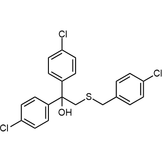 2-((4-Chlorobenzyl)thio)-1,1-bis(4-chlorophenyl)ethanol Chemical Structure