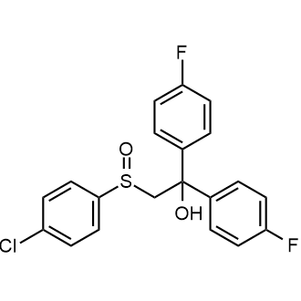 2-((4-Chlorophenyl)sulfinyl)-1,1-bis(4-fluorophenyl)ethanol Chemical Structure