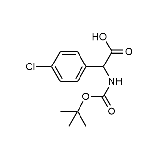 2-((tert-Butoxycarbonyl)amino)-2-(4-chlorophenyl)acetic acid Chemische Struktur