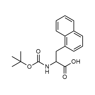 2-((Tert-butoxycarbonyl)amino)-3-(naphthalen-1-yl)propanoic acid Chemical Structure