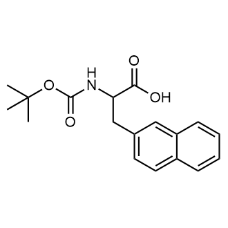 2-((Tert-butoxycarbonyl)amino)-3-(naphthalen-2-yl)propanoic acid Chemical Structure