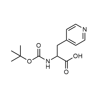 2-((tert-Butoxycarbonyl)amino)-3-(pyridin-4-yl)propanoic acid التركيب الكيميائي