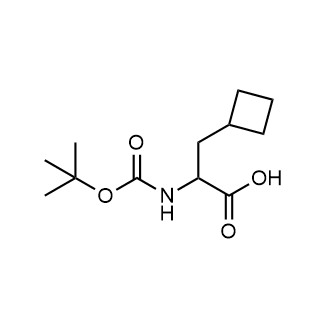 2-((tert-Butoxycarbonyl)amino)-3-cyclobutylpropanoic acid Chemical Structure