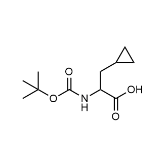 2-((tert-Butoxycarbonyl)amino)-3-cyclopropylpropanoic acid Chemical Structure