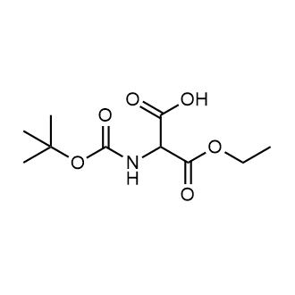 2-((tert-Butoxycarbonyl)amino)-3-ethoxy-3-oxopropanoic acid Chemical Structure