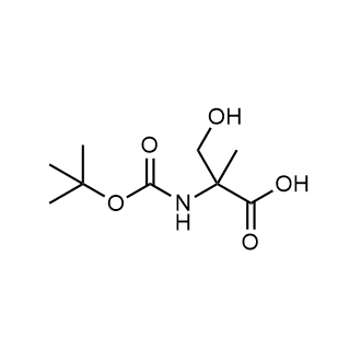 2-((tert-Butoxycarbonyl)amino)-3-hydroxy-2-methylpropanoic acid Chemical Structure