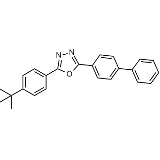 2-([1,1'-Biphenyl]-4-yl)-5-(4-(tert-butyl)phenyl)-1,3,4-oxadiazole التركيب الكيميائي