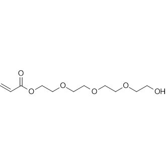 2-(2-(2-(2-Hydroxyethoxy)ethoxy)ethoxy)ethyl acrylate 化学構造