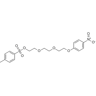 2-(2-(2-(4-Nitrophenoxy)ethoxy)ethoxy)ethyl 4-methylbenzenesulfonate 化学構造