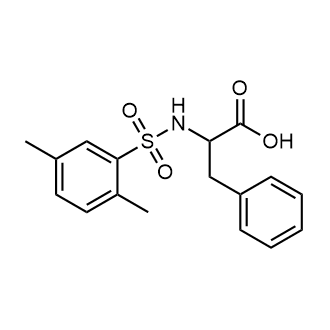 2-(2,5-Dimethylphenylsulfonamido)-3-phenylpropanoic acid 化学構造