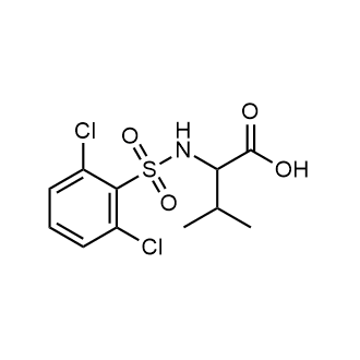 2-(2,6-Dichlorobenzenesulfonamido)-3-methylbutanoic acid Chemical Structure