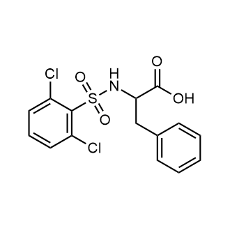 2-(2,6-Dichlorobenzenesulfonamido)-3-phenylpropanoic acid Chemical Structure