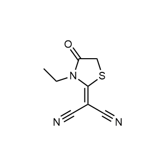 2-(3-Ethyl-4-oxothiazolidin-2-ylidene)malononitrile Chemical Structure