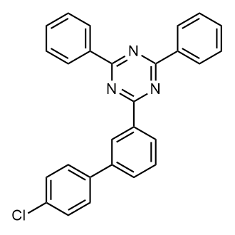 2-(4'-Chlorobiphenyl-3-yl)-4,6-diphenyl-1,3,5-triazine 化学構造