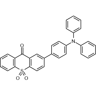 2-(4-(Diphenylamino)phenyl)-9H-thioxanthen-9-one 10,10-dioxide Chemical Structure