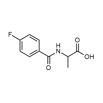 2-(4-Fluorobenzamido)propanoic acid التركيب الكيميائي