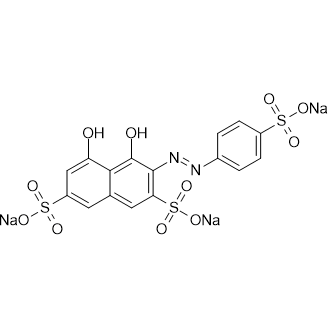 2-(4-Sulfonylphenyl azochromic acid trisodium salt, indicator 化学構造