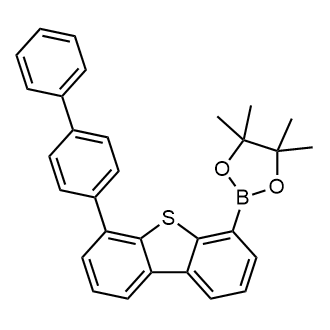 2-(6-([1,1′-Biphenyl]-4-yl)dibenzo[b,d]thiophen-4-yl)-4,4,5,5-tetramethyl-1,3,2-dioxaborolane Chemical Structure