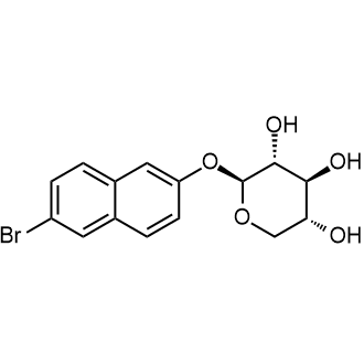 2-(6-Bromonaphthyl)-beta-D-xylopyranoside Chemische Struktur