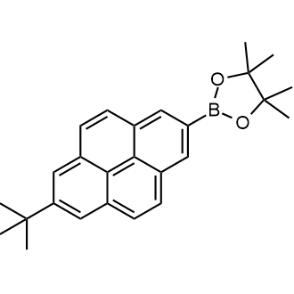 2-(7-(tert-Butyl)pyren-2-yl)-4,4,5,5-tetramethyl-1,3,2-dioxaborolane Chemical Structure