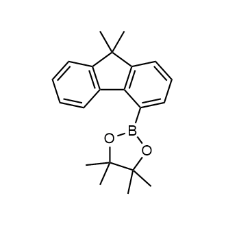 2-(9,9-Dimethyl-9H-fluoren-4-yl)-4,4,5,5-tetramethyl-1,3,2-dioxaborolane Chemical Structure