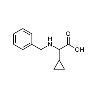 2-(Benzylamino)-2-cyclopropylacetic acid 化学構造