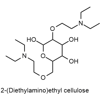 2-(Diethylamino)ethyl cellulose 化学構造