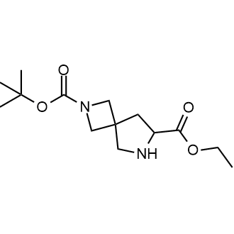 2-(tert-Butyl) 7-ethyl 2,6-diazaspiro[3.4]octane-2,7-dicarboxylate 化学構造