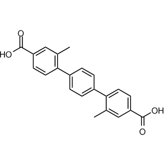 2,2''-Dimethyl-[1,1':4',1''-terphenyl]-4,4''-dicarboxylicacid 化学構造