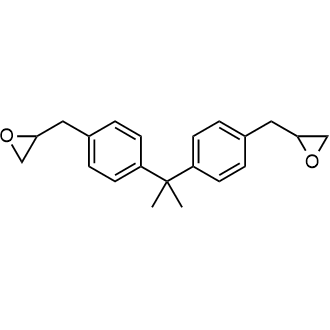 2,2'-((Propane-2,2-diylbis(4,1-phenylene))bis(methylene))bis(oxirane) Chemical Structure