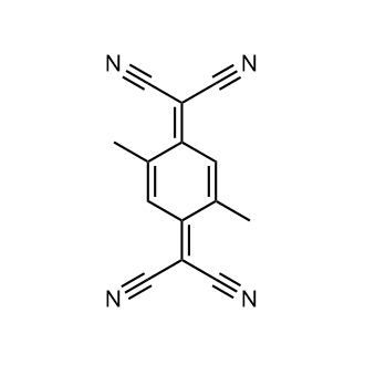 2,2'-(2,5-Dimethylcyclohexa-2,5-diene-1,4-diylidene)dimalononitrile 化学構造