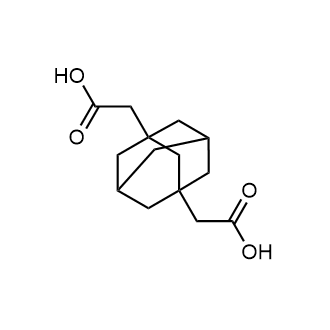 2,2'-(Adamantane-1,3-diyl)diacetic acid Chemische Struktur