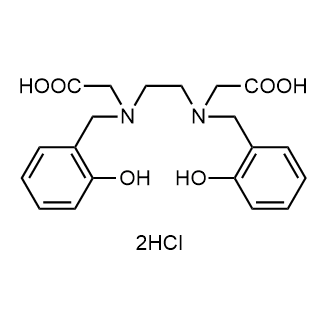 2,2'-(Ethane-1,2-diylbis((2-hydroxybenzyl)azanediyl))diacetic acid dihydrochloride Chemical Structure