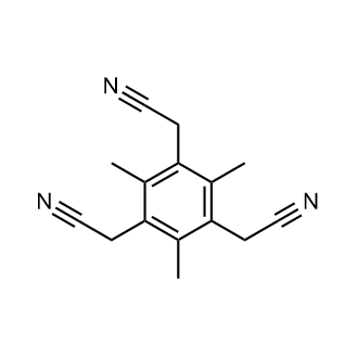 2,2',2''-(2,4,6-Trimethylbenzene-1,3,5-triyl)triacetonitrile Chemical Structure