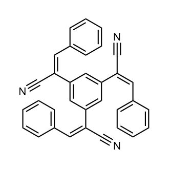 2,2',2''-(Benzene-1,3,5-triyl)tris(3-phenylacrylonitrile) التركيب الكيميائي