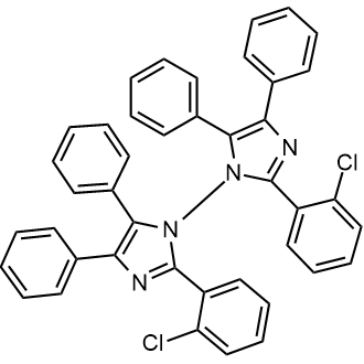 2,2'-Bis(2-chlorophenyl)-4,4',5,5'-tetraphenyl-1,1'-biimidazole Chemical Structure