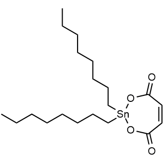 2,2-Dioctyl-1,3,2-dioxastannepine-4,7-dione 化学構造