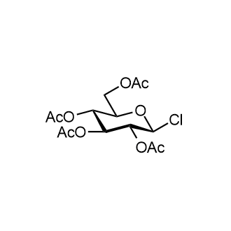 2,3,4,6-tetra-O-acetyl-β-D-chloroglucose 化学構造