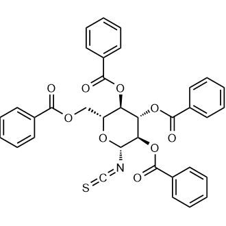 2,3,4,6-Tetra-O-benzoyl-β-D-glucopyranosyl Isothiocyanate [for HPLC Labeling] Chemische Struktur