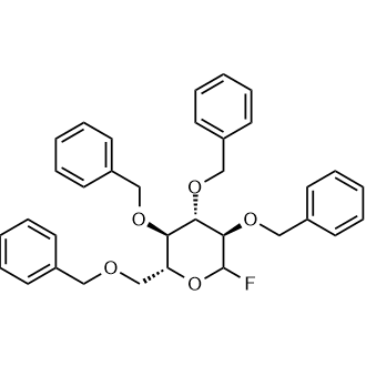 2,3,4,6-Tetra-O-benzyl-D-glucopyranosyl Fluoride Chemical Structure