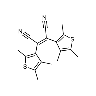 2,3-Bis(2,4,5-trimethylthiophen-3-yl)maleonitrile 化学構造