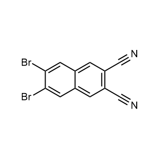 2,3-Dibromo-6,7-dicyanonaphthalene التركيب الكيميائي