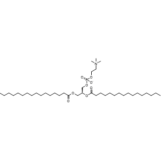 2,3-Dipalmitoyl-sn-glycero-1-phosphocholine Chemical Structure